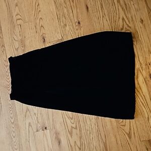 Vintage Velvet Skirt 1950s black 60s